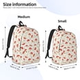 thumbnail image 2 of Saiise Sac à Dos pour Ordinateur Portable Imprimé Champignons Plats - Bretelles Réglables, Résistant à l'Eau, Grande Capacité, Design Élégant, Unisexe pour École, Bureau, Voyage-Moyen, 2 of 5
