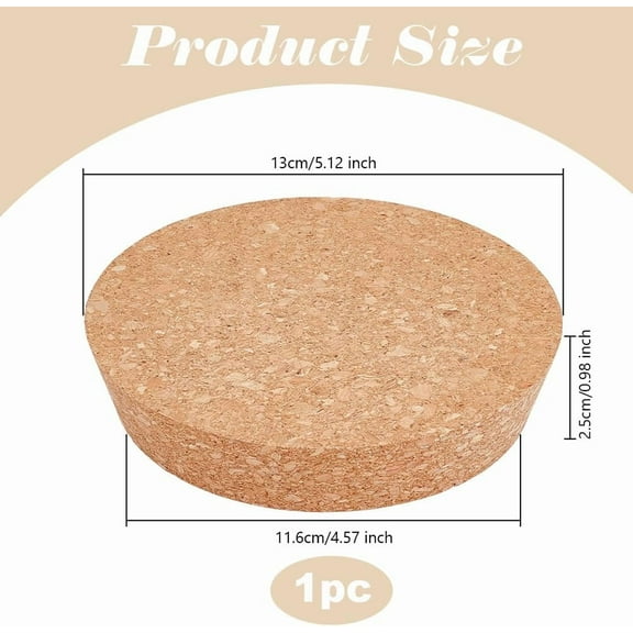 Large Cork Stoppers 4.6~5.1 Inch Cork Bottle Stoppers Tapered Corks Plugs Corks Canning Jar Lids Wood Tapered Plugs Wooden Taper Stopper for Kitchen Wedding Favor Canning