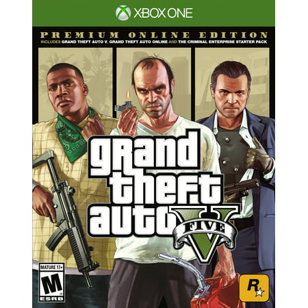 Grand Theft Auto V: Premium Online Edition, Rockstar Games, Xbox One, (Best Games To Play On Xbox One)