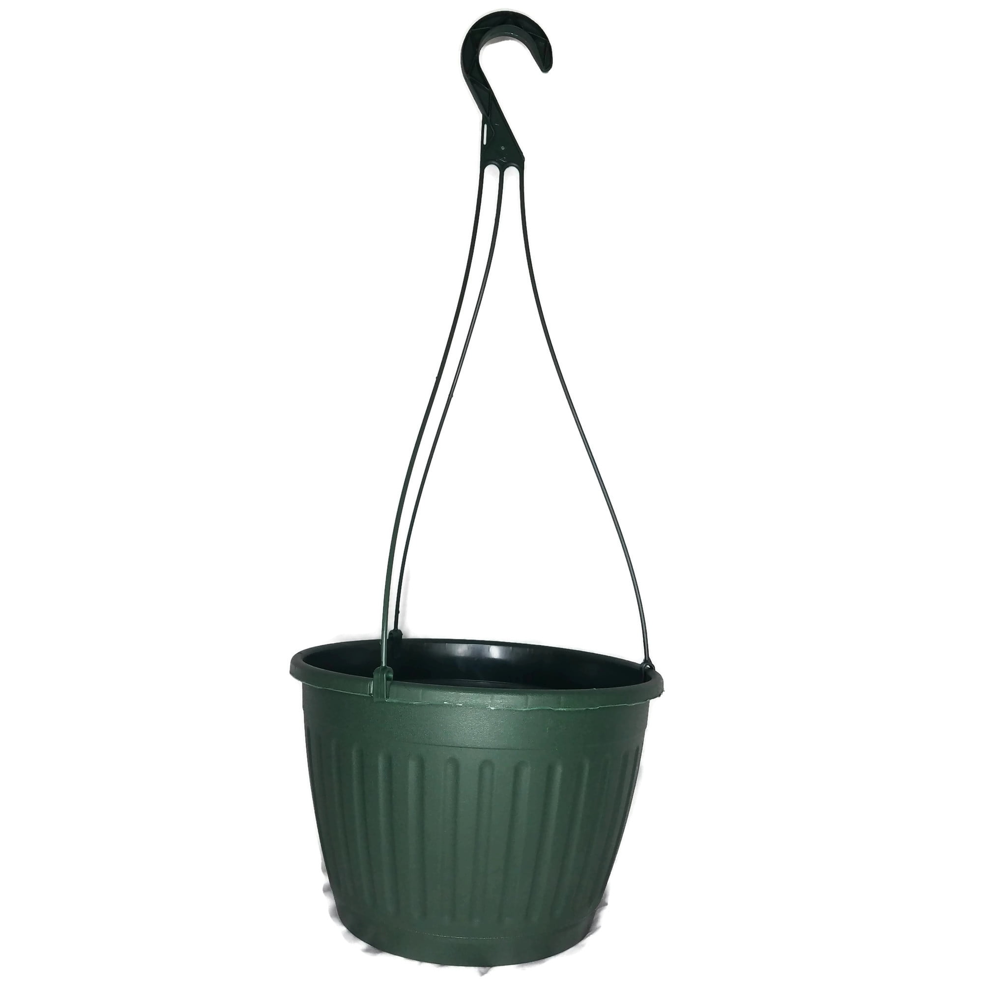 Landmark Plastic 10" Green Imperial Hanging Basket Planter, Set of 5