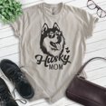 thumbnail image 2 of Husky Mom T-shirt, Unisex Women's Shirt, Siberian Husky Owner, Best Dog Mom Gift, Light Silk Gray, Small, 2 of 6