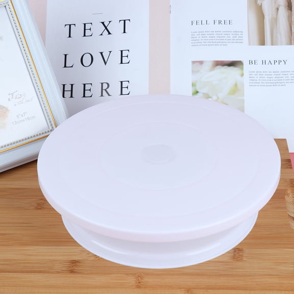FESTFENDS Rotary Cake Base 1Pcs 10.6X9.1X2.8Inch Non Slip Surface For Cake Decoration