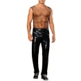 thumbnail image 2 of INSPIRE CHIC Rhinestone Fishnet Tank Tops for Men's Shiny Sparkly Mesh Sleeveless Tops Festival Sheer Vest S Black, 2 of 6