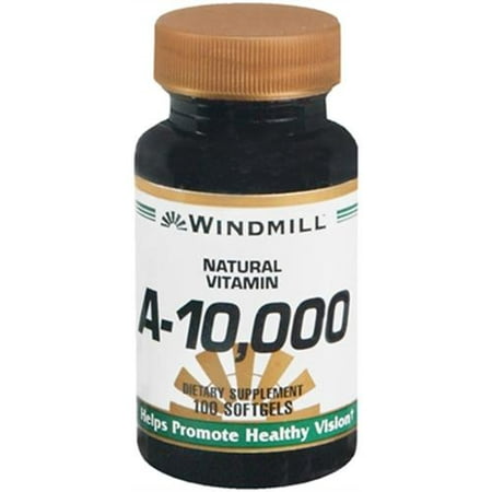 Windmill Vitamine A 10 000 UI gélules 100 gélules (Paquet de 6)