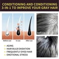 thumbnail image 3 of Black Hair Dye Shampoo 3 in 1 Champu Para Canas for Gray Coverage, black pure nature_c*, 3 of 5