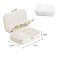 thumbnail image 5 of HEVIRGO Jewelry Storage Box Earring Necklace Holder Large Capacity Multiple Compartments Lightweight Portable Jewelry Organizer, 5 of 8