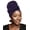 Purple;, variant on VZQIPre-Tied African Head Wrap - Soft, Breathable Turban Headwrap Scarf for Women, Fashionable Head Wrap Turbans for Daily, Work, and Special Occasions, Comfortable Hair Wraps