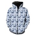 thumbnail image 1 of Sudadera con capucha y cremallera para hombre y adolescente, diseño de mariposa de dibujos animados, chaquetas de gran tamaño, unisex, divertida, con estampado 3D, estilo Harajuku, hip hop, con estamp, 1 of 6