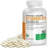 Vitamin D3 10,000 IU Bone Health and Immune Support, USDA Certified Organic, Non-GMO Gluten Free, 90 Tablets