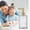 Clear, variant on Glass Soap Dispenser Pump Bottle - Reusable Thickened Liquid Container for Shampoo, Body Wash, and Hand Soap in Home and Hotel Decor Clear