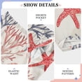 thumbnail image 6 of FORMRS Boys Pajama Pants with Pockets Size 6-8Y Kids Lounge Sleep Bottoms, Starfish Seashell, 6 of 8