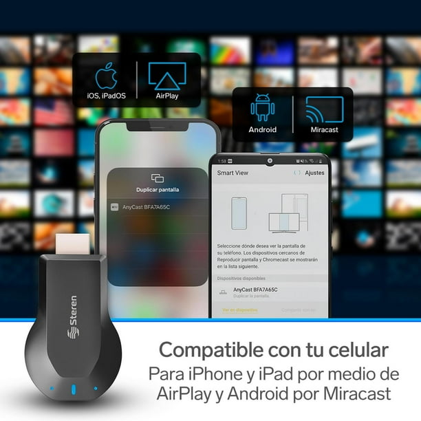 Adaptador Wi-Fi Espejo De Celular A Tv Steren INTV-060 - Main Image