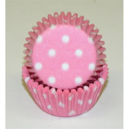 

Viking -275 POLKA DOT LIGHT PINK 0.75 x 1.38 in. Greaseproof Baking Cup with Polka Dot Design - Light Pink - 1000 Piece