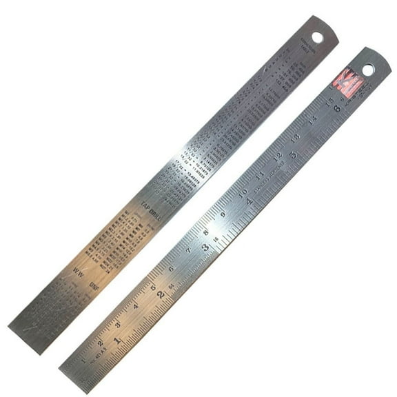 6 inch / 15 cm Stainless Steel Metal Straight Ruler Precision Scale Double Sided
