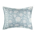 thumbnail image 3 of Levtex Home - Adare Blue Duvet Cover Set - Full/Queen Duvet Cover + Two Standard Pillow Cases - Bordered Floral - Blue, Navy and White - Duvet Cover (90 x 94in.) and Pillow Case (26 x 20in.) - Cotton, 3 of 8