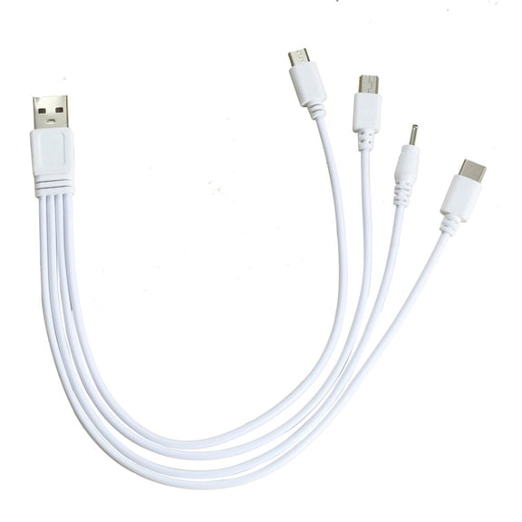 Multi functional USB Charger Cable Universal USB Charging Cord 4 in 1 Cord for Mobiles Tablets Gaming Devices & Headsets