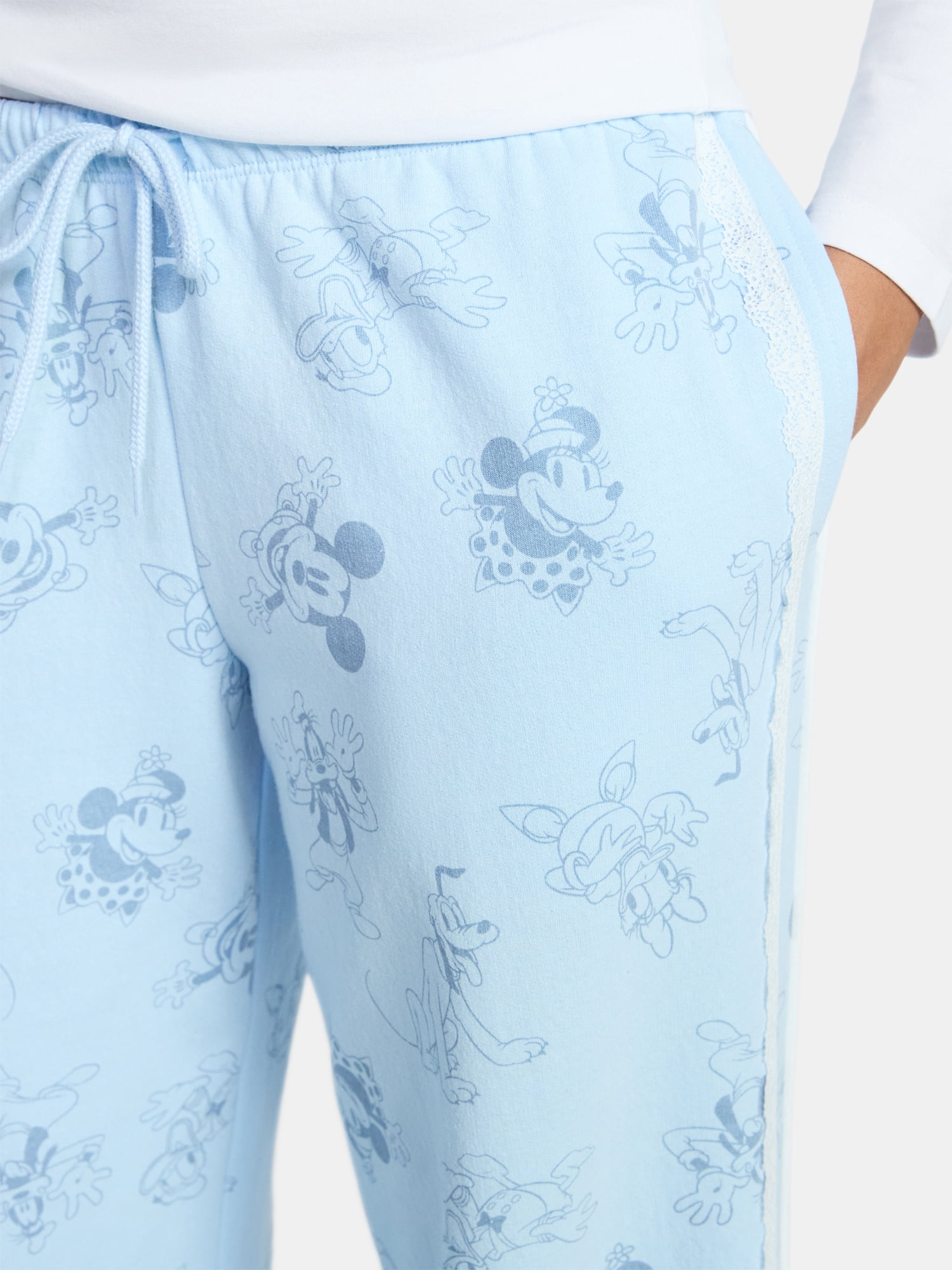 Disney Mickey Mouse and Friends Women's Printed Fleece Sweatpants, Sizes XXS-XXL