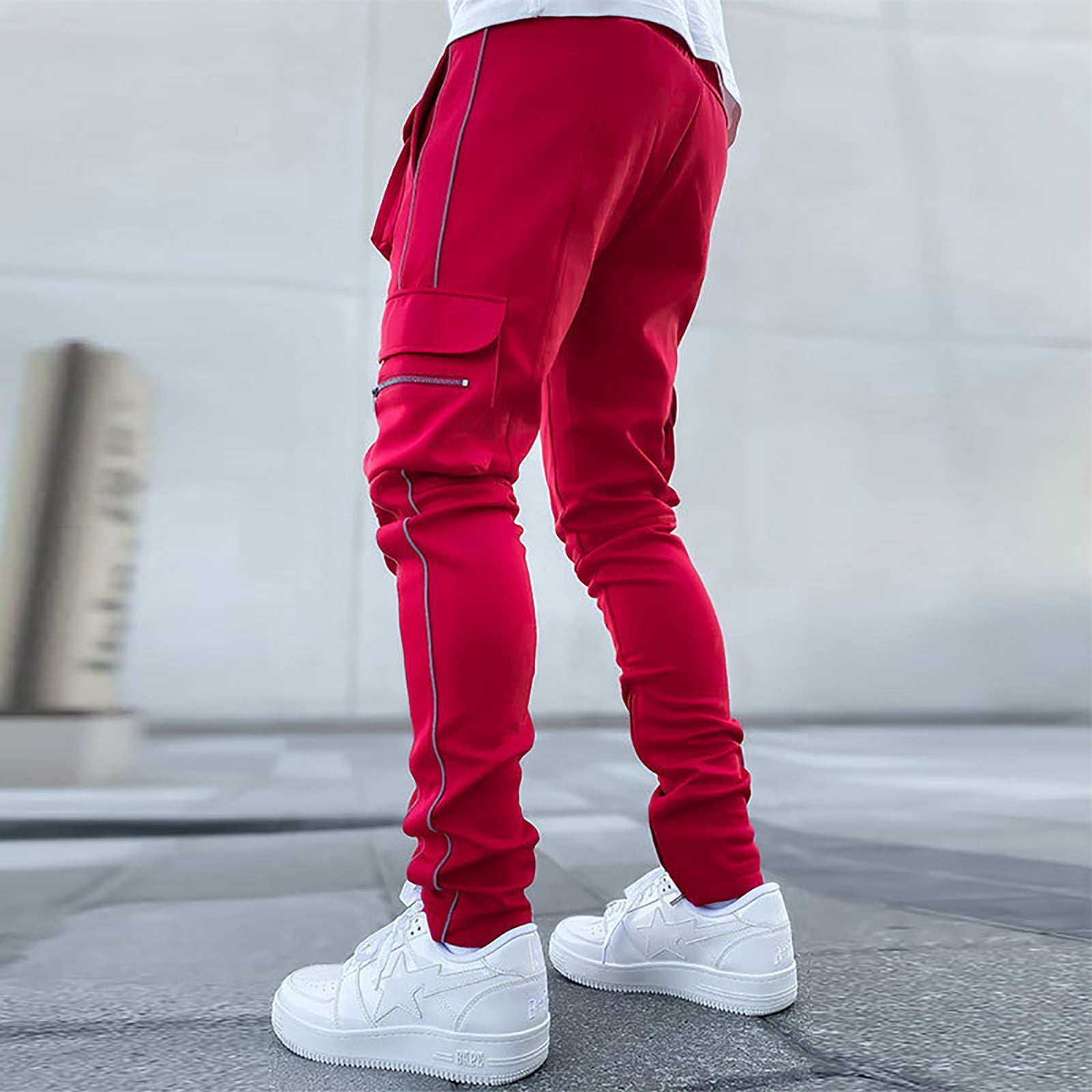 Liquor N Poker cargo pants in black and red with utility pockets | ASOS