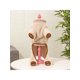 thumbnail image 1 of 1pc Coffee Brown Plush Pet Four-Legged Jumpsuit, Suitable For Cats And Dogs, 1 of 4