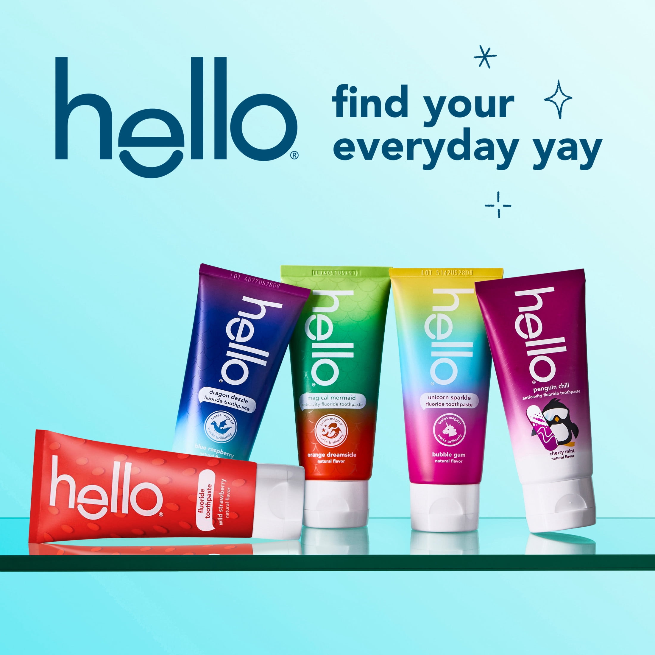 hello Penguin Chill Kids Toothpaste with Fluoride, Cherry Mint, 4.2 oz Tube