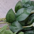 thumbnail image 3 of GOOHOCHY 10 piezas de flores artificiales de tallo largo, rosas de seda, ramo de flores para bodas, fiestas, decoración del hogar (blanco), 3 of 8