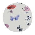 thumbnail image 2 of JEUXUS Spring Summer Floral Tablecloth Round Wildflower Leaf Butterfly Table Cloth Farmhouse Vintage Flower Decorative Outdoor Table Cover for Dining Room Kitchen Holiday Party Picnic Home Decor White, 2 of 7