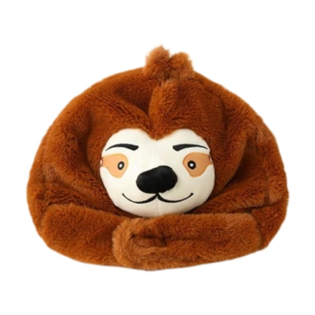 Gorro de animales de peluche, gorro para selfies de dibujos animados, divertido y novedoso disfraz de Cosplay con capucha de esquí