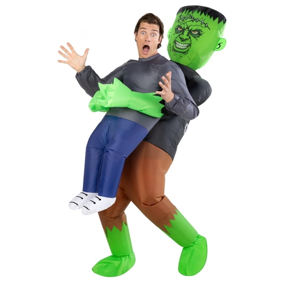 Morph Franskenstein Pmu Inflatable Costume Adult Halloween Costume For Unisex Silver One Size