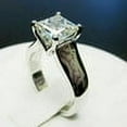 thumbnail image 2 of 1ct princess cut Real Diamond 14k White Gold Solid, 2 of 3
