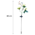 thumbnail image 4 of Luces de rosas con energía solar y estaca para jardín, lámpara decorativa para exteriores para caminos y patios (flores amarillas con mariposas), 4 of 6