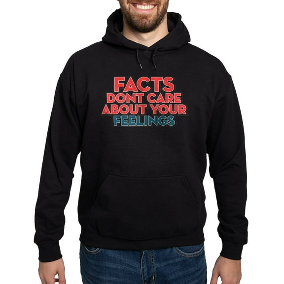 CafePress - Facts Dont Care Hoodie (Dark) - Pullover Hoodie, Classic, Comfortable Hooded Sweatshirt