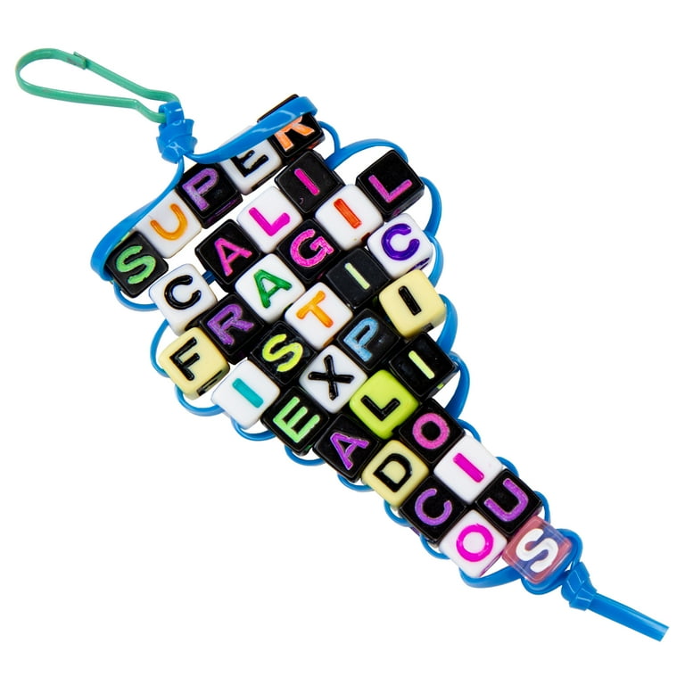 Multicolored Cube Alphabet Beads By Creatology®