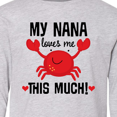 thumbnail image 4 of Inktastic Nana Loves Me Grandson Gift Long Sleeve Youth T-Shirt, 4 of 5