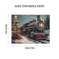 thumbnail image 3 of Orinice  Very Good Christmas Train Canvas Wall Art Joie De Vivre Wall Decor Canvas Picture Floral Artwork Painting for Living Room Bedroom Kitchen Home Office Wall   16x12in, 3 of 6