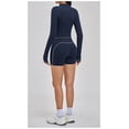 thumbnail image 2 of AEXTO Women’s 3 Piece Workout Set – Sports Tank Top, Short Leggings & Jacket with Thumbholes Yoga Outfit Activewear for Gym Running Training, 2 of 16