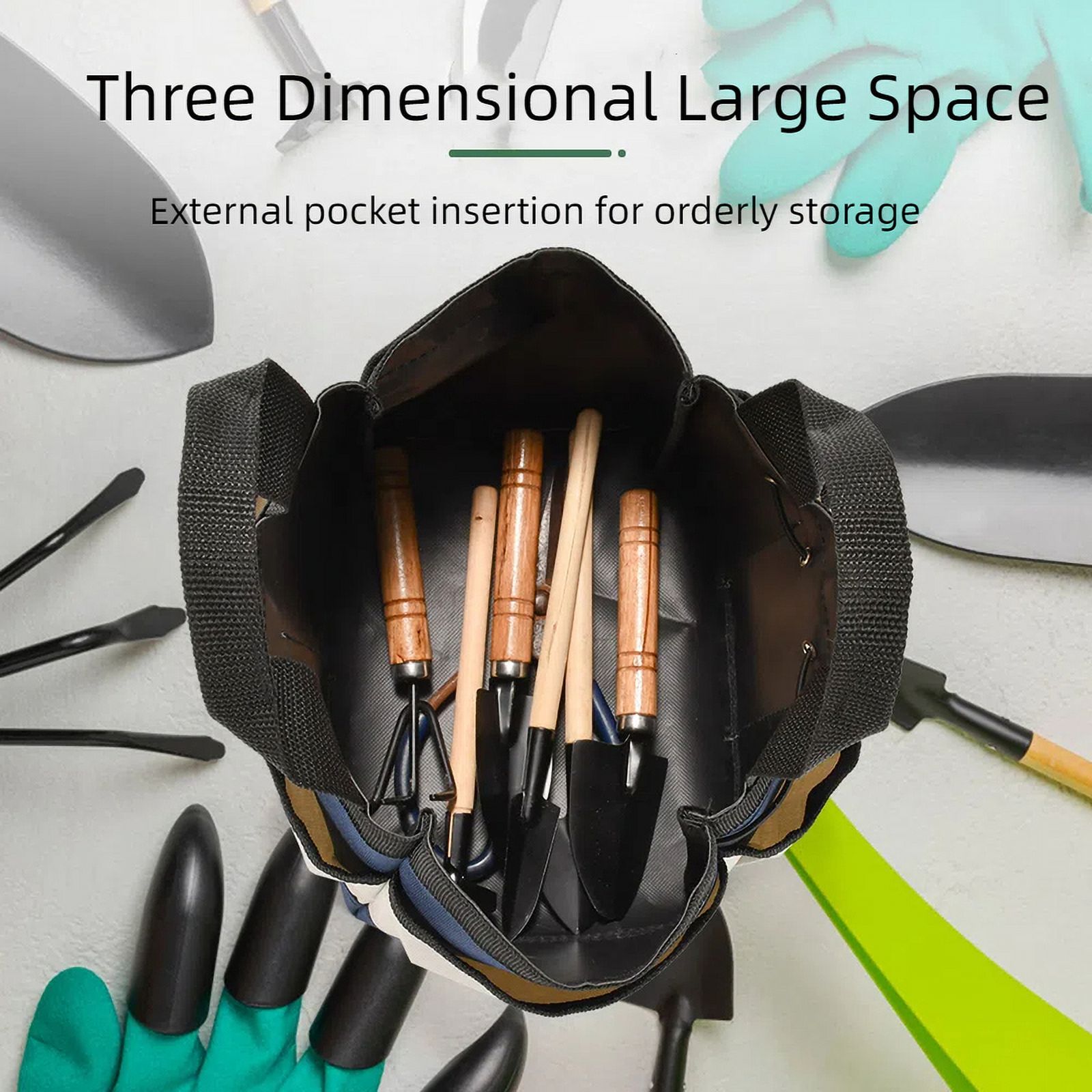 Multi-Purpose Tool Bag High Quality Professional Multi Pocket Garden Tool Bag 600D Oxford for Gardening Yard Lawn Work