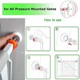 thumbnail image 4 of Protector de pared para puertas a presión vmaisi WS-04White, paquete de 4 unidades, blanco, 4 of 9