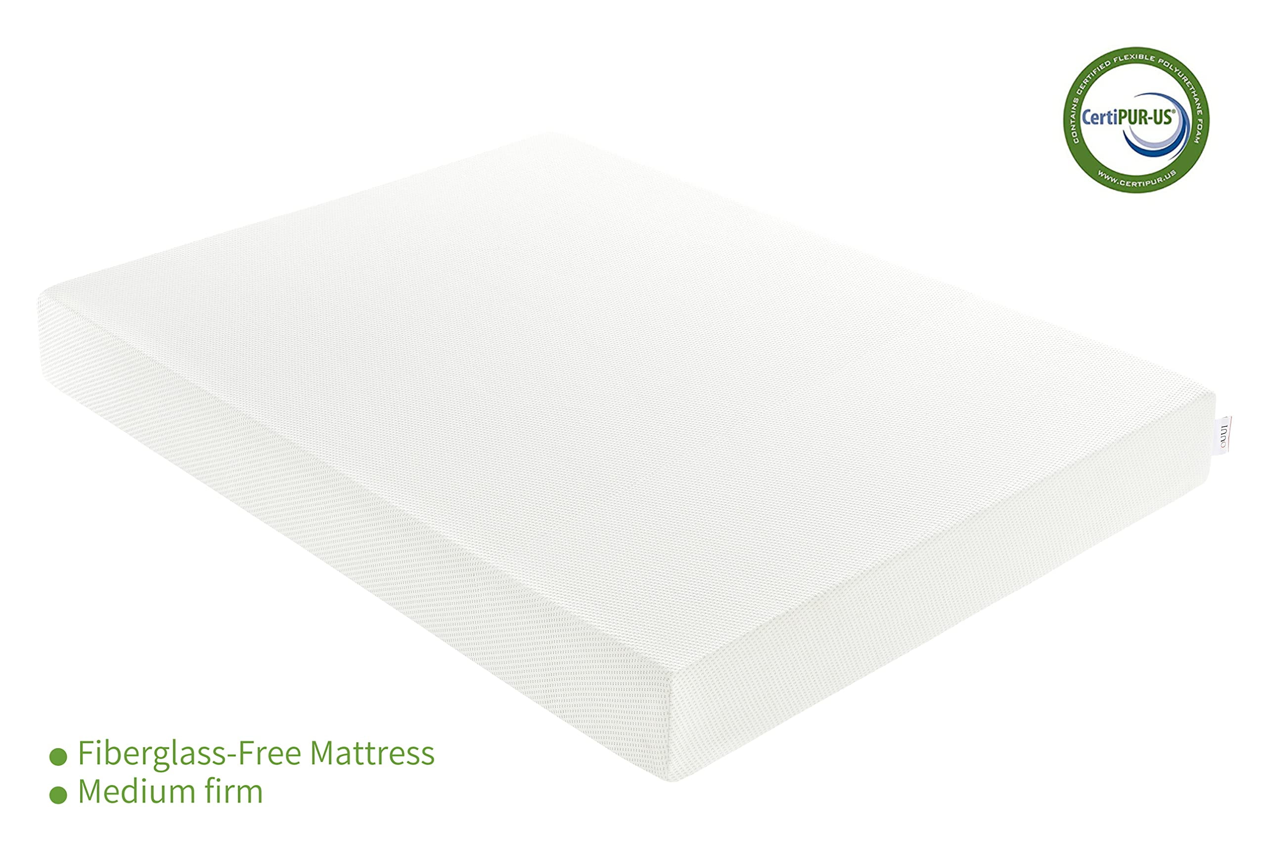 OUUI Twin Mattress, 5 inch Green Tea Cooling Gel Memory Foam Mattress in a Box for Kids Medium Feel CertiPUR-US Certified