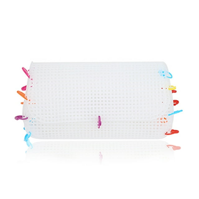 Hojas de lona de tela de malla de plástico transparente para hacer bandolera bolso de mano hilo de inicio suministros de artesanía DIY accesorio de artesanía mediano kenally HA009115-02