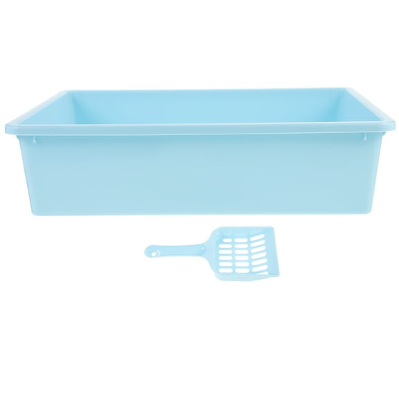 BESTYASH Small Plastic Litter Pan Set for Kittens - , and Practical Design for Easy Cleaning