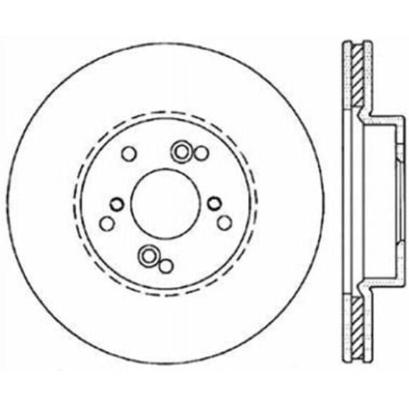 Centric Parts Disc Brake Rotor P/N:120.40046Cry Fits select: 2008-2012 HONDA ACCORD EXL, 2003-2008 HONDA PILOT