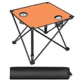 thumbnail image 3 of Foldable Camping Table, Portable Picnic Table Lightweight Travel Desk with 2 Cup Holders & Carrying Bag, Easy to Carry, Perfect for Outdoor Camping, Picnic, BBQ, Beach, Travel, Hiking, Home Use (1Pc), 3 of 9