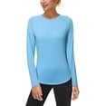 thumbnail image 2 of Roadbox Women's Long Sleeve UV Sun Shirts UPF 50+ Workout Swim Rash Guard Tops, 2 of 5