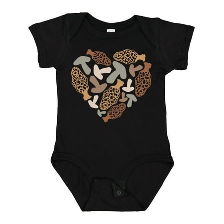 

Inktastic Mushrooms and Morels in a Heart Shape Gift Baby Boy or Baby Girl Bodysuit