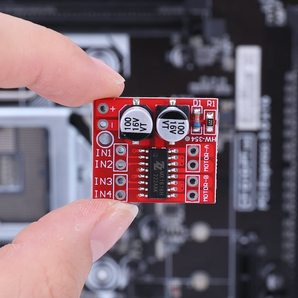 L298N Módulo de motor de CC dual Placa de motor paso a paso de CC Mini puente H dual para Arduino