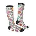 thumbnail image 3 of Balery Skull And Flowers Fun Novelty Socks Men'S Women'S Crew Socks Funny Crazy Novelty Socks Quirky And Cool Socks, 3 of 9