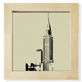 thumbnail image 1 of New York USA Building Art Deco Fashion Square Picture Frame Wall Tabletop Display, 1 of 3