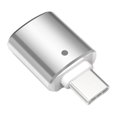 thumbnail image 1 of Adaptador, adaptador USB 3.0 a tipo C con luz para , para , para y otras tabletas (plateado), 1 of 5