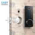 thumbnail image 2 of Crorzar Home Touchscreen Door Lock with Fingerprint Scanner - Smart Lock Touchscreen Keypad with APP Control - Bluetooth Keypad Door Lock with Handle - Works with Alexa and Google Home, 2 of 9