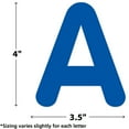 thumbnail image 2 of Teacher Created Resources Blue 4" Classic Self-Adhesive Letters Uppercase, 108 Pieces, 2 of 3